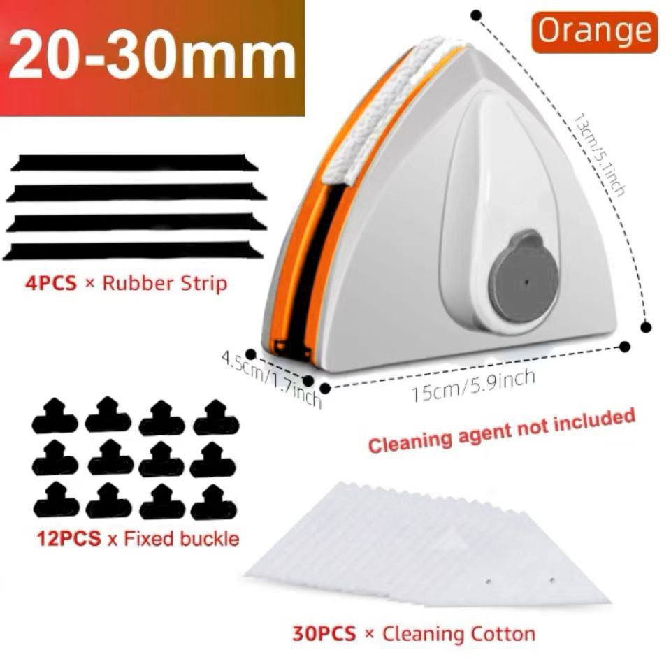 Thumbnail: Magnetic Window Cleaner Brush Double-Side Automatic Water Discharge Wiper Glass
