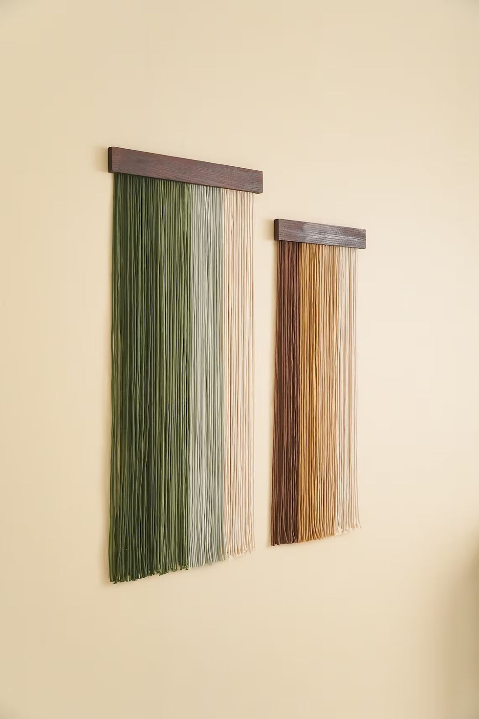 Thumbnail: 2 Pcs Macrame Wall Hanging Shelf Boho Home Decor Shelves On Wall Wood Decoration