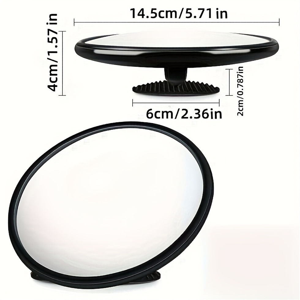 Thumbnail: Artistic Decorative Round Wall Mirror, Horizontal Hanging Decoration for Car，L