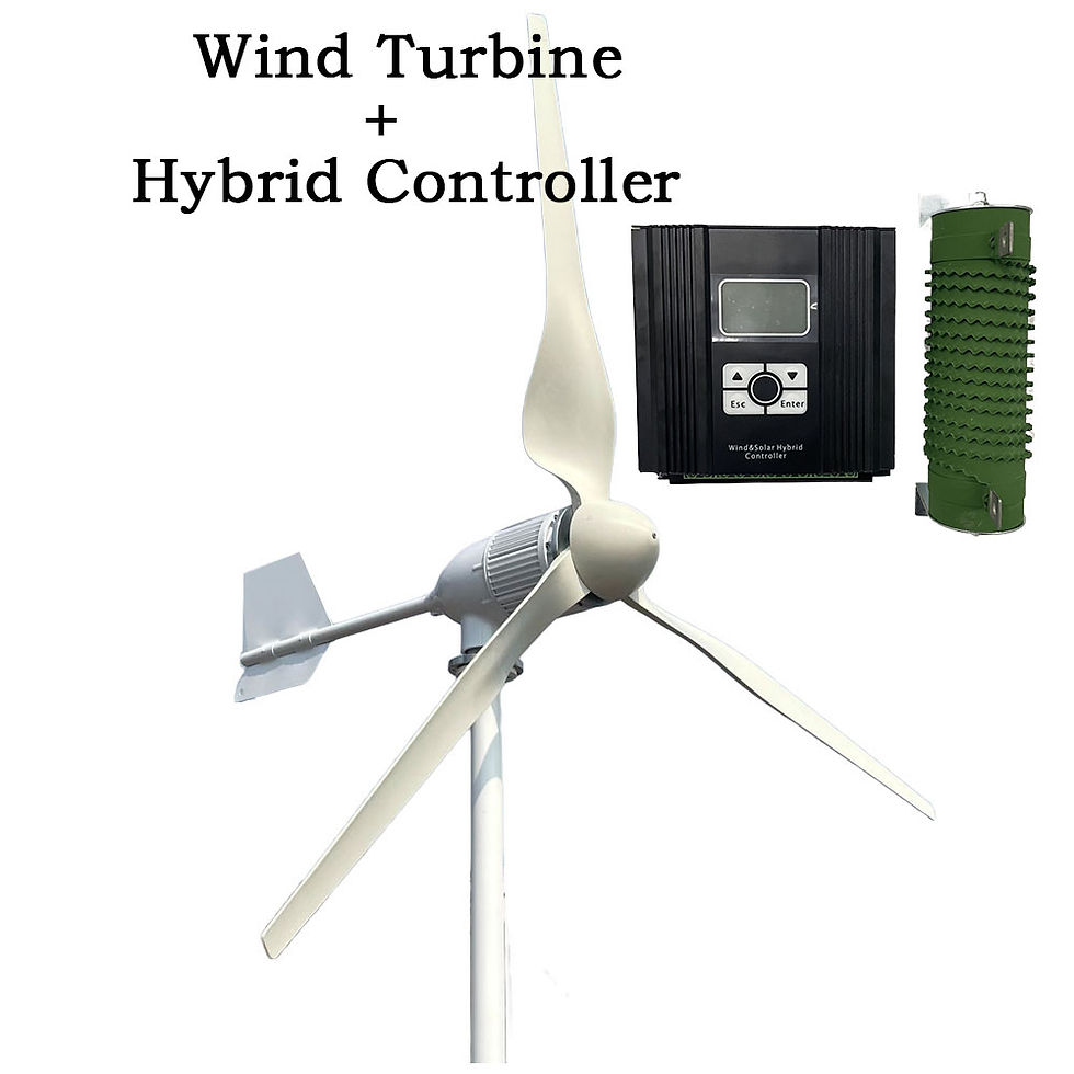 Thumbnail: 20KW Wind Turbine New Energy Big Power 24V 48V 96V 3 Blades With Hybrid Controll