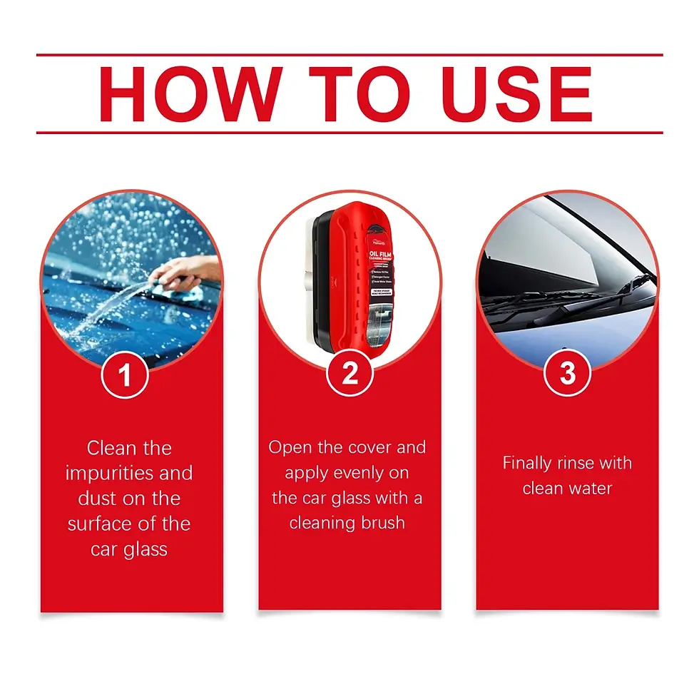 Thumbnail: Car Windshield Cleaner Removes Dirt Windshield Oil Film Cleaner Glass Oil Film C