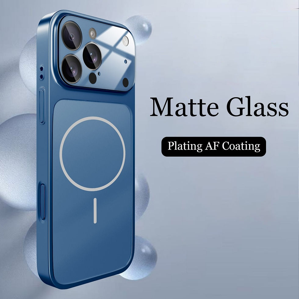 Thumbnail: Original Glass Nano Matte Case For iPhone 17 Air 16 15 14 13 Pro Max 17Pro Magne