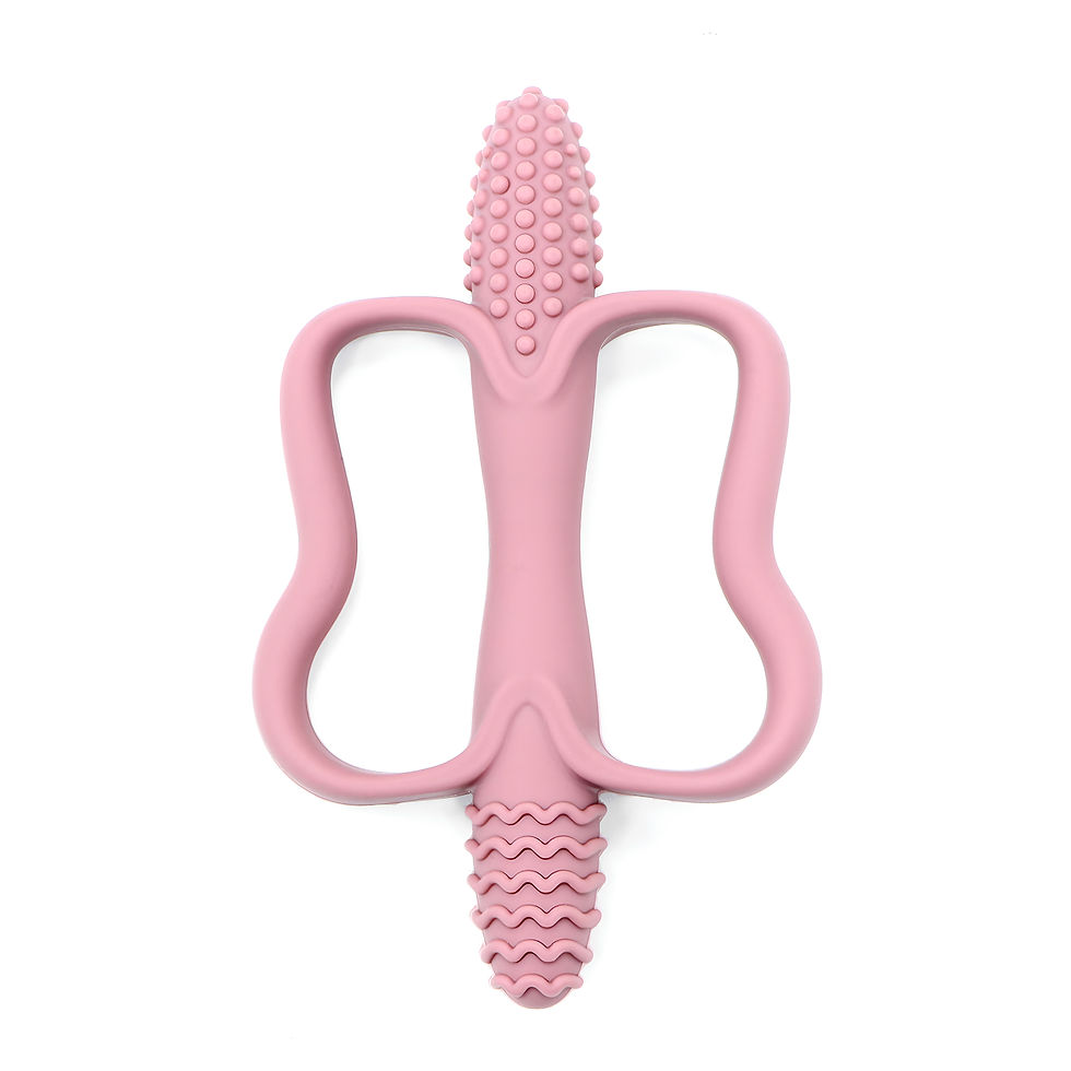 Thumbnail: Baby teething toys with easy-grip handles, food-grade silicone teething toys, su