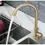 Thumbnail: Kitchen Sink Faucet Tap Stainless Steel 304 Brushed Gold Wall Mounted Water Tap