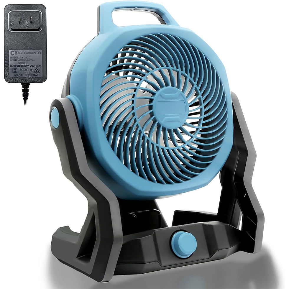 Thumbnail: Portable Camping Fan Powered Desktop Floor Fan for Makita BL1830 for Milwaukee f
