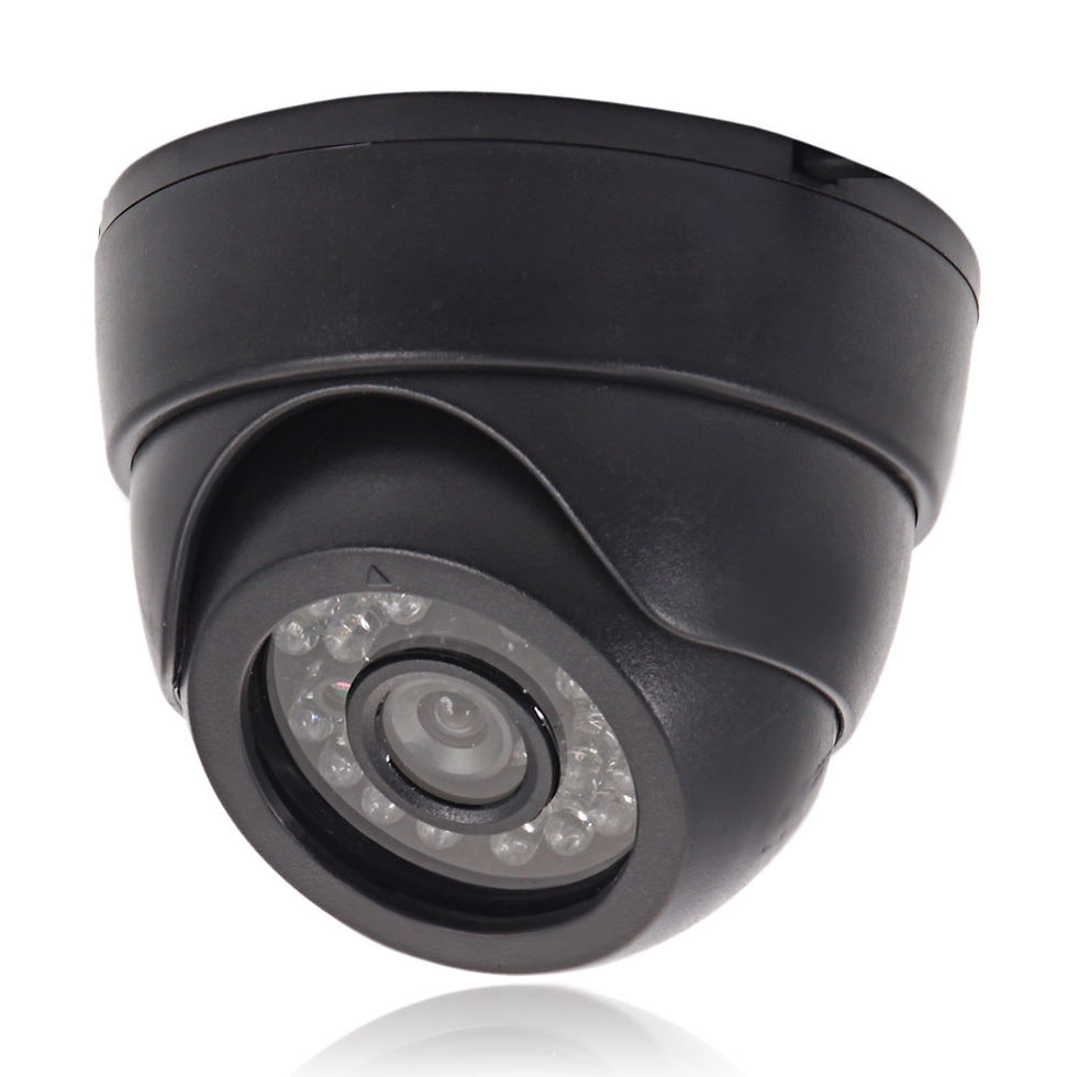 Thumbnail: CCTV Dome Camera 24 LED Indoor IR Night Vision 1/3"CMOS COLOR 1200TVL Dome Camer