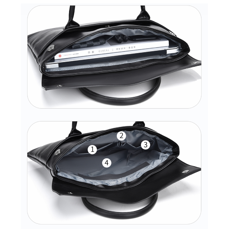 Thumbnail: Large Capacity Laptop Bag - Stylish and durable briefcase with multiple compartm