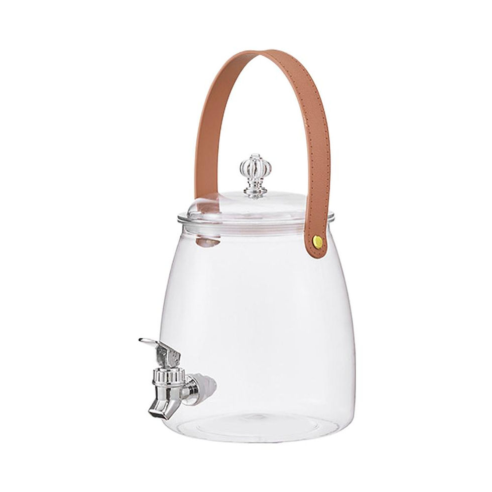Thumbnail: 3/5L Portable Cold Water Kettle With Tap Tea Pots Dispenser Jug Juice Pitcher Po