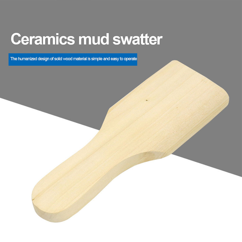 Thumbnail: Clay Tool Curved Borad Clay Handmade Racket Wood Stick Wooden Hammer Pottery Mak