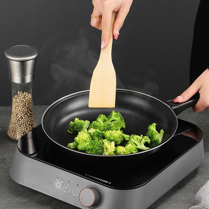 Thumbnail: 3Pcs/set Frying Pan Non-stick Skillet Steak Flat Cooking Pan Iron Pancake Egg Fr
