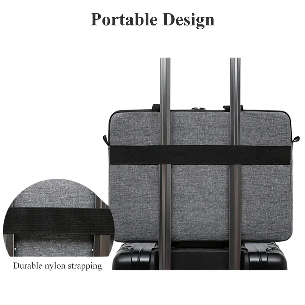 Thumbnail: Laptop Bags Carrying Case for 13-15 inch Laptop and Tablet Shoulder Strap Durabl