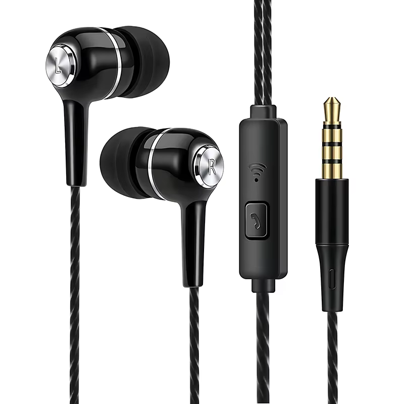 Thumbnail: 3.5mm Wired Earphone In Ear Headset HIFI Heavy Bass Earbuds Monitor Sports Heads