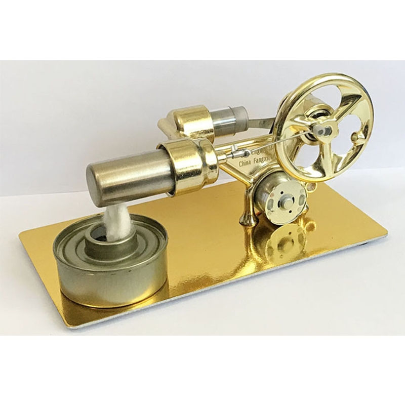 Thumbnail: Hot Air All Metal Stirling Engine Motor Power Generator LED Air Stirling Engine