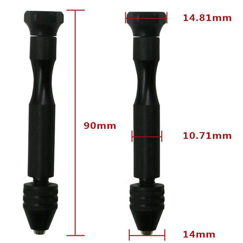 Thumbnail: Mini Tool Set with Black Hand Twist Drill 10Pcs Fried Dough Twists Drill for Woo