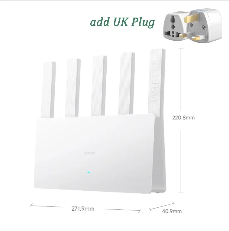 Thumbnail: XIAOMI Router BE5000 WiFi 7 5011Mbps 2.4G/2.5GHz Network Port 512MB Memory Dual