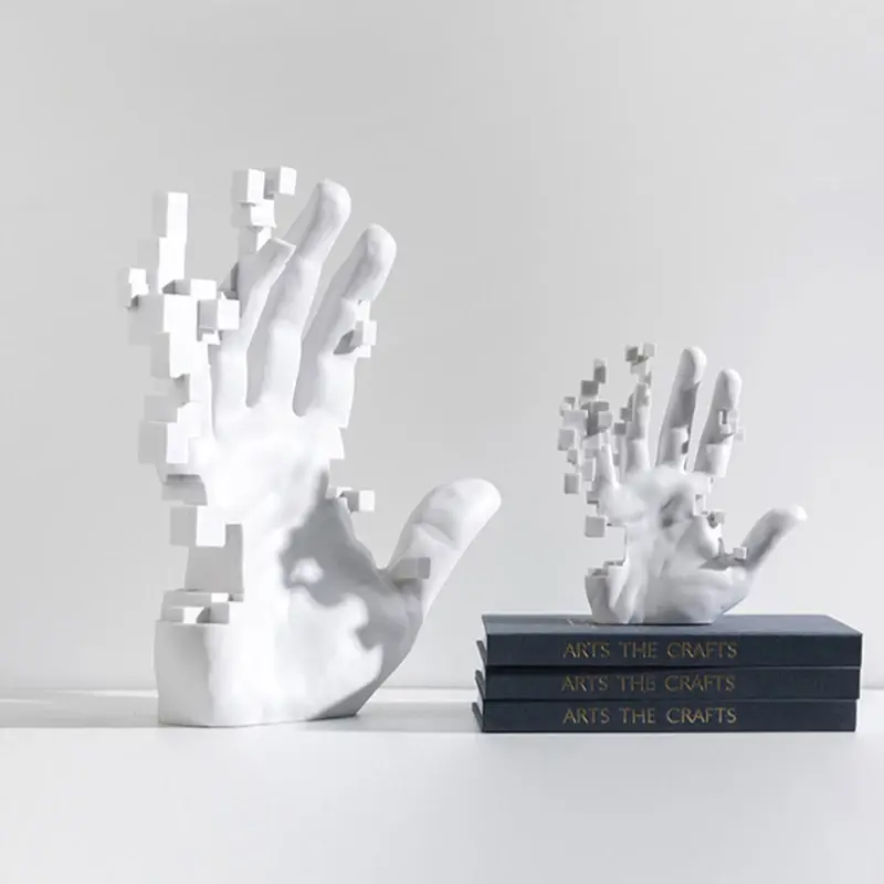 Thumbnail: Home Living Room Decorations Abstract Art Palm Modern Luxury Table Hand Sculptur