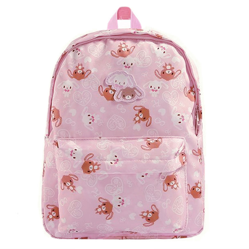 Thumbnail: Cute Sugarbunnies Backpack Kawaii School Bags for Girls Cartoon Bunny Pink Schoo