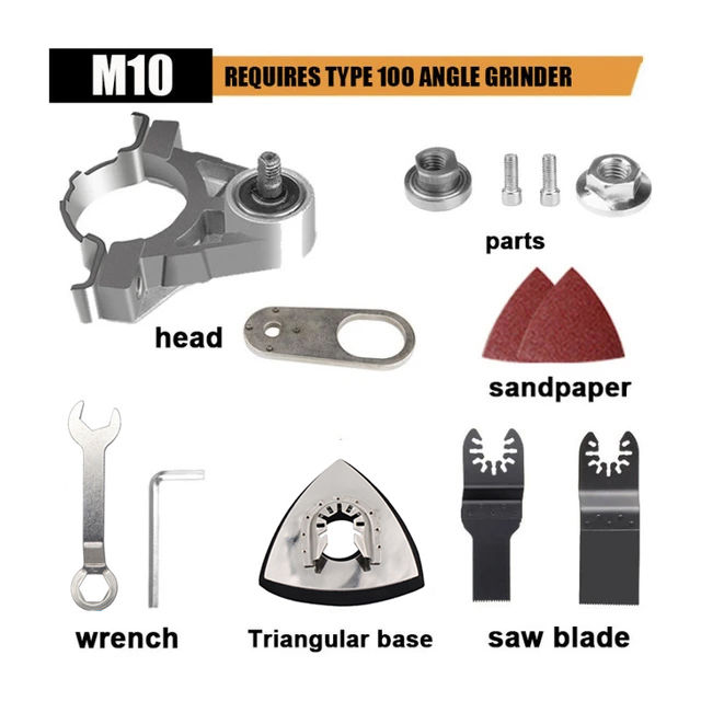 Thumbnail: Multifunctional Angle Grinder Attachment Converter Oscillate Saw Blade Adapter M
