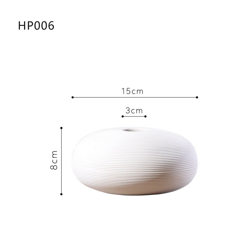 Thumbnail: White Ceramic Vases Minimalist Home Decor Nordic Modern Room Kitchen Living Rome