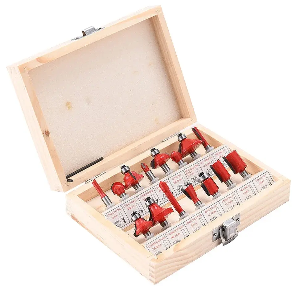 Thumbnail: 800W 30000rpm Electric Wood Router Woodworking Manual Trimmer with Milling Cutte