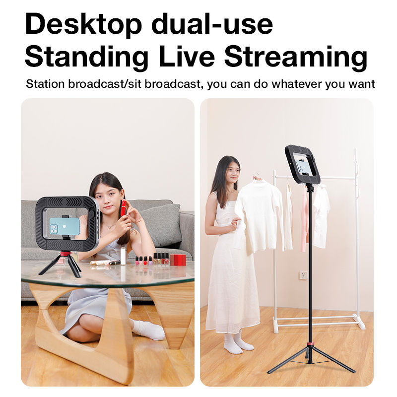 Thumbnail: Handheld Ring LED Rechargeable Fill light Portable Mobile Phone Live Broadcast P