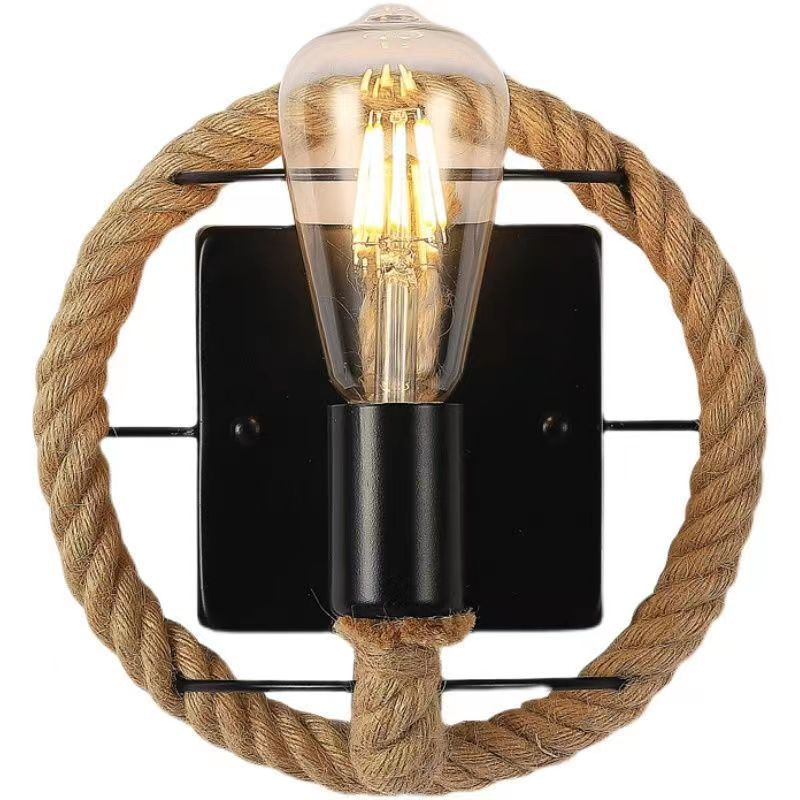 Thumbnail: Wall Decor  Lamp for Bedroom American Twine Retro Industrial Style Creative Vill