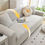 Thumbnail: Fleece Stretch Sofa Cover, One-Piece Full Coverage, Universal Seat Protector, An