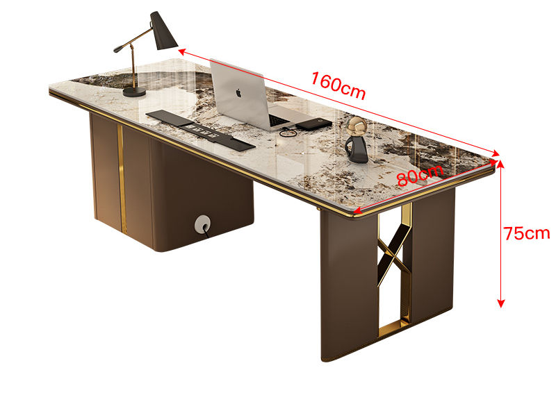 Thumbnail: Contemporary Luxury Sedentary Desk Spacious Office Desk Table Standing Design Id