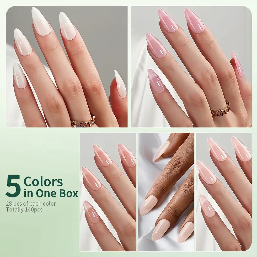 Thumbnail: 💕 Nailpop 3-IN-1 Nude Natural Soft Nail Tips Set