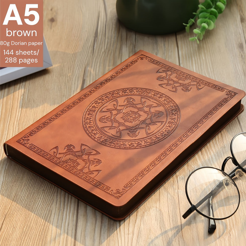 Thumbnail: A5 288 Pages Retro Notebook Book Diary Thickened Creative Hand Ledger Student No