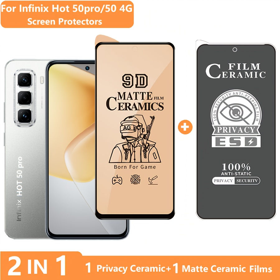 Thumbnail: 2-in-1 for Infinix Hot 50 / Hot 50pro Screen Protector Infinix Hot 50i Tempered