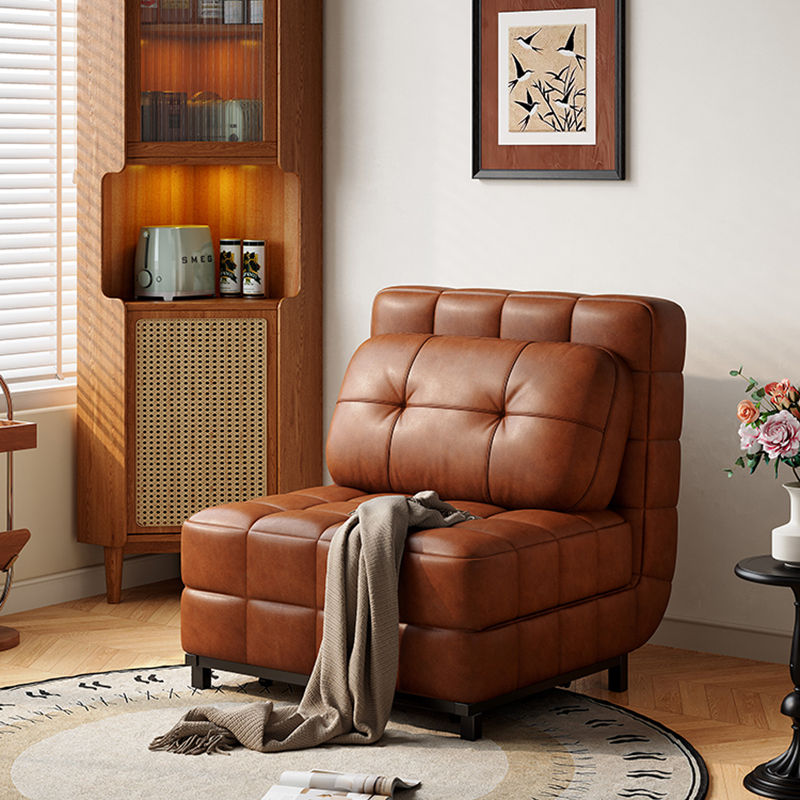 Thumbnail: Modern Luxury Living Room Sofas Upholstered Leather Comfortable Foldable Sofa Be