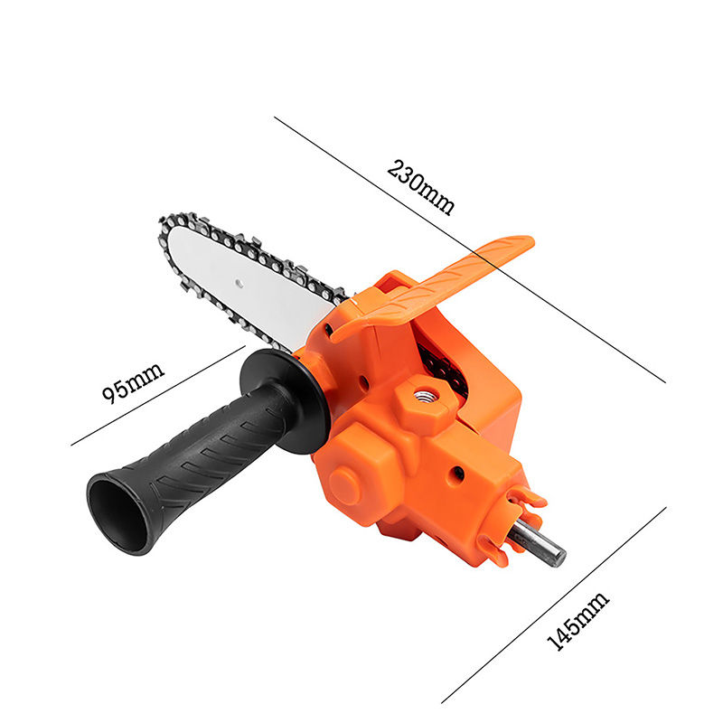 Thumbnail: Electric Drill Converter Into Electric Chain Saw Portable Pruning Saw With 4 Inc