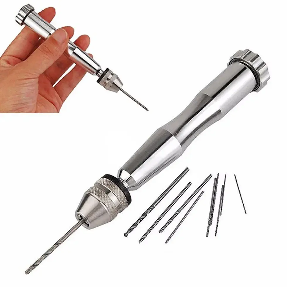 Thumbnail: Power tools Mini Hand Drill Set Supplies Twisted Workshop Pin Portable Repair Si