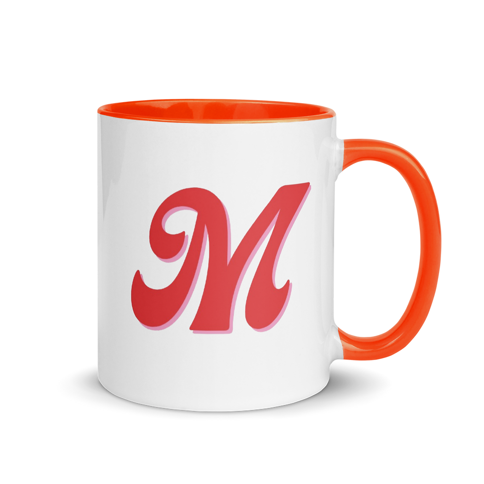 Thumbnail: White Ceramic Mug with Color Inside