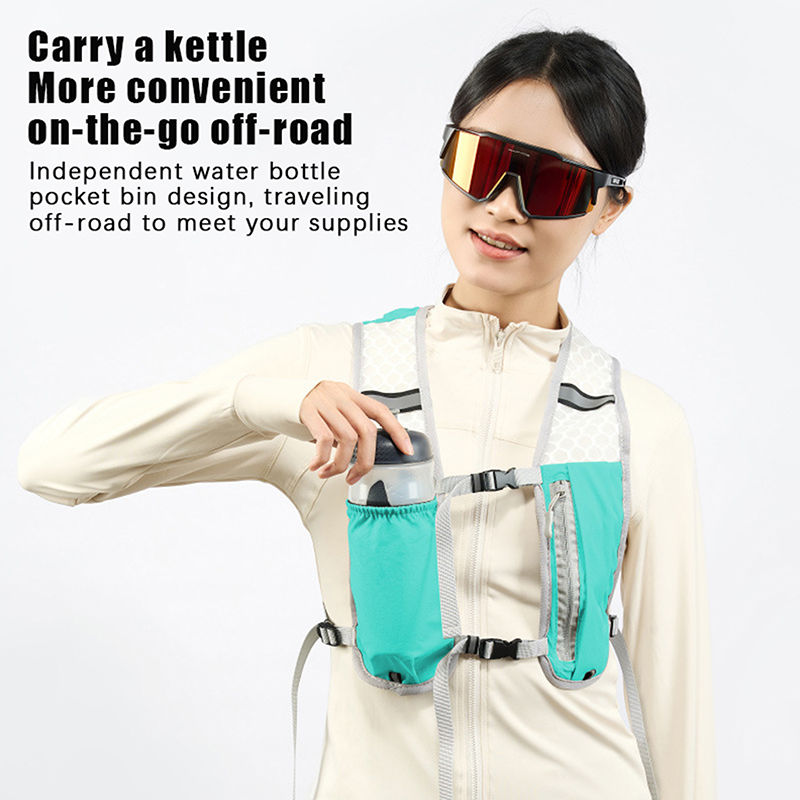 Thumbnail: Reflective Safety Vest for Outdoor Activities with Convenient Water and Phone St