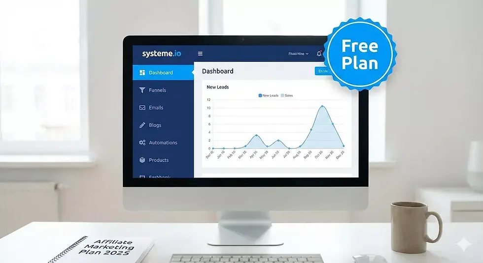 systeme.io dashboard