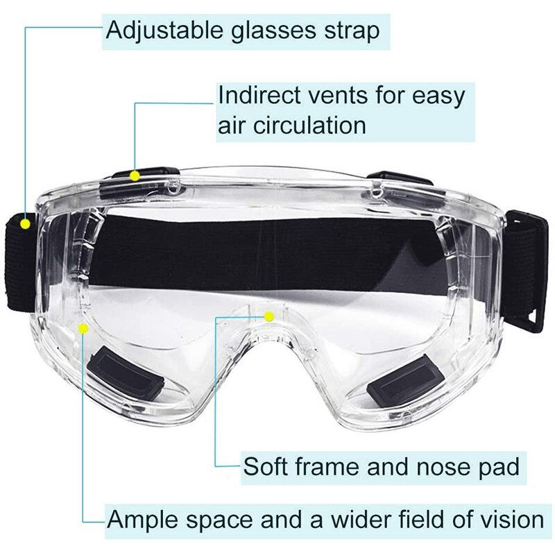 Thumbnail: Safety Goggle Anti Splash Dust Proof Work Lab Eyewear Eye Protection Industrial