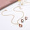 Thumbnail: 3pcs Gold Necklace Earrings Set Ladies Celebrity Simple Fashion Style Exquisite 