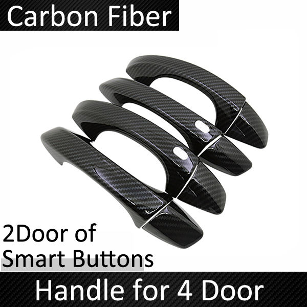 Thumbnail: Car for Seat Ateca KH7 2016~2021 Accessories Carbon Fiber Outer Door Handle Cove
