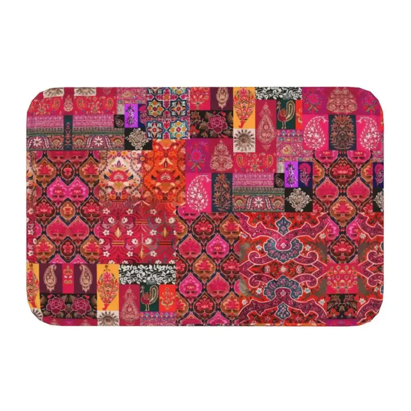 Thumbnail: Moroccan Berber Rug Boho Style Front Door Mat Anti-Slip Antique Bohemian Geometr
