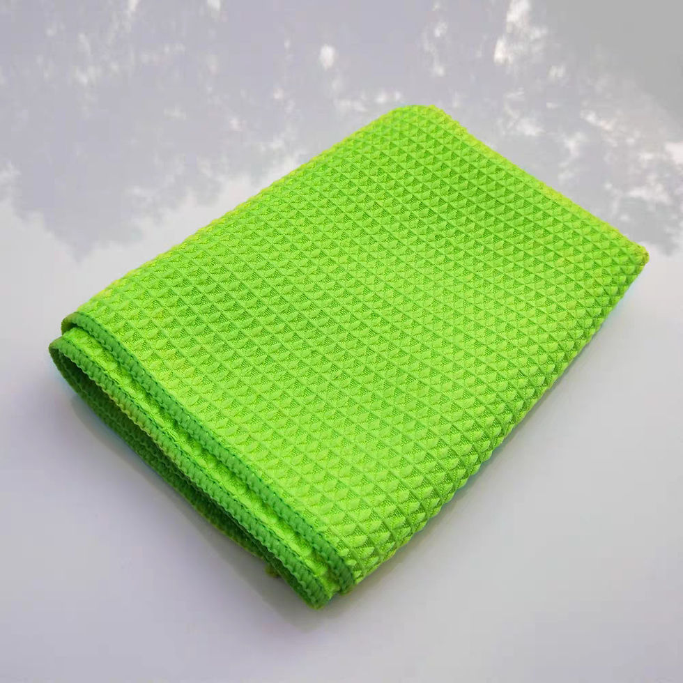 Thumbnail: Car Cleaning Cloth Detailing Waffle Weave Glass Wash Towel Strong Water Absorben
