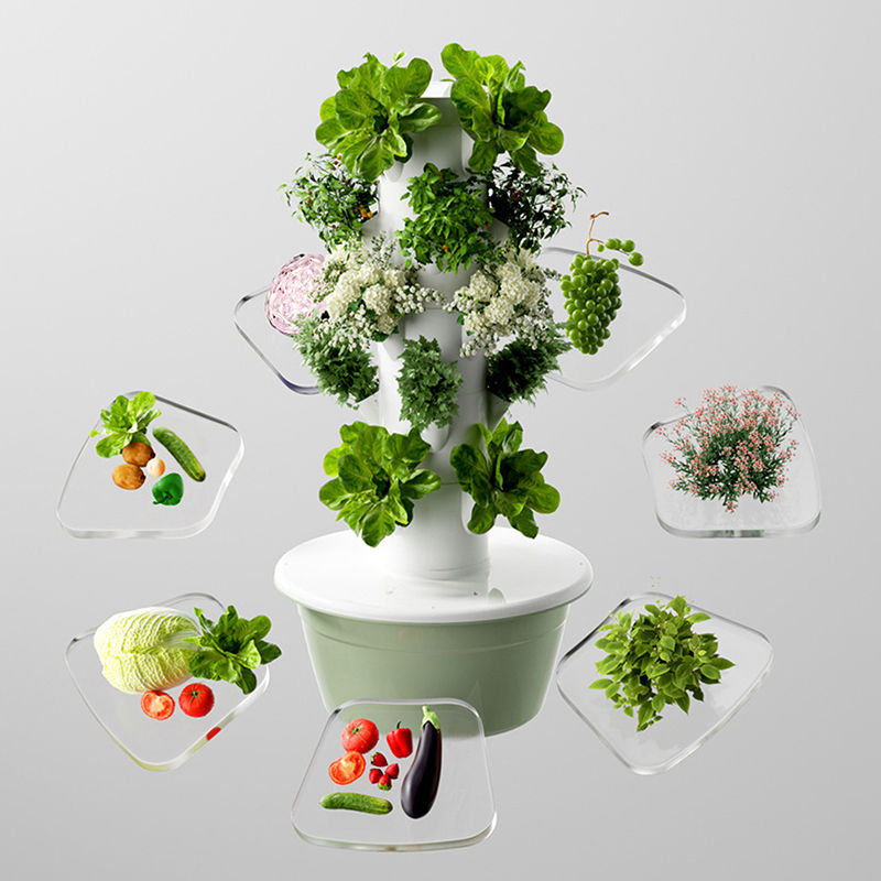 Thumbnail: Hydroponic Growing System Indoor Outdoor Home Grow Herb Vertical Garden Tower Ve