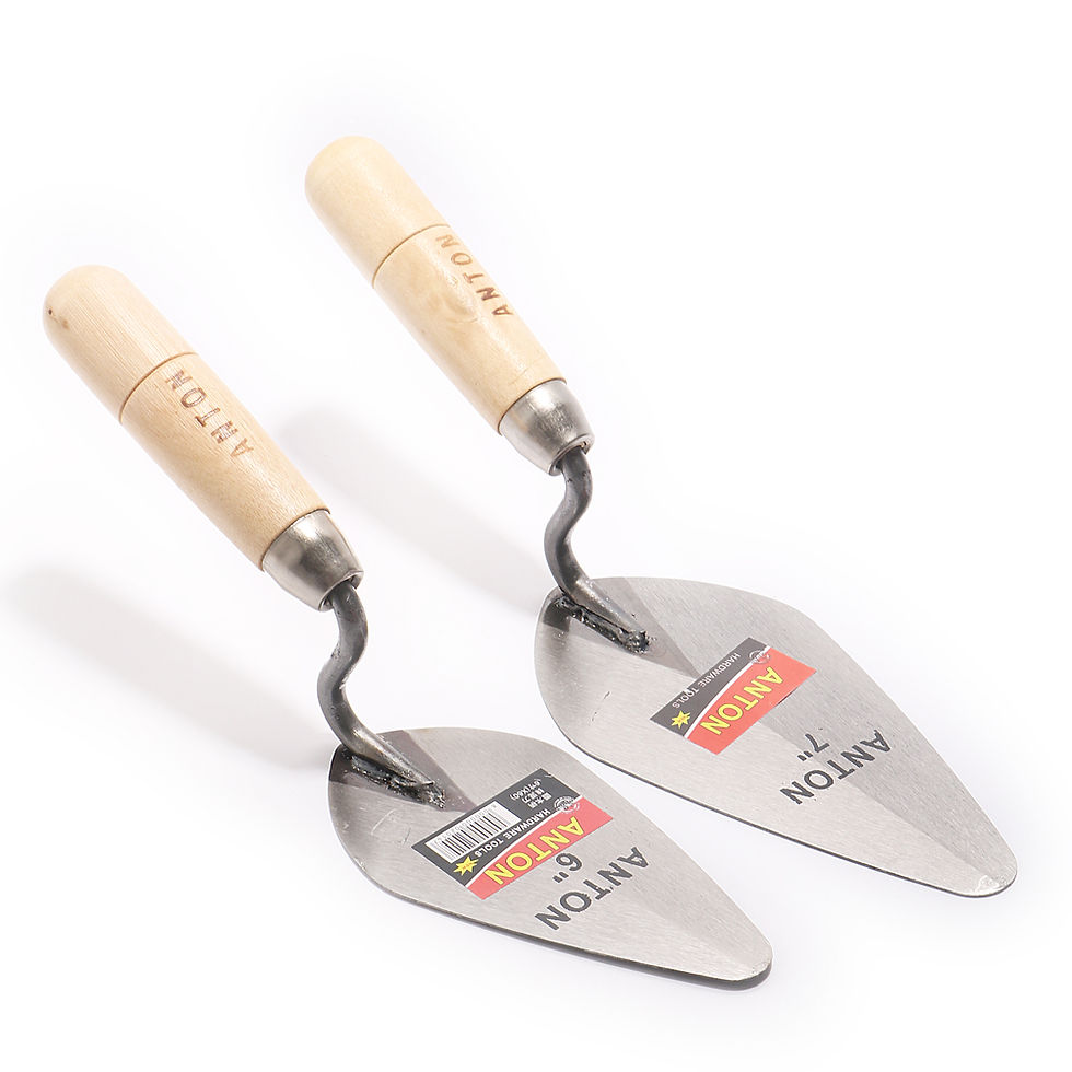 Thumbnail: 6/7 Inch Construction Tools Putty Knife Brick Trowel Laying Carbon Steel Blade P