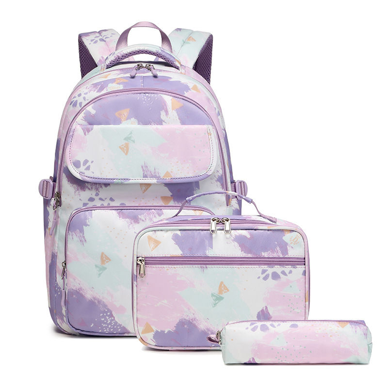 Thumbnail: School Bags for Girls Set Waterproof Girls' School Backpack Pencil Cases Lunchbo