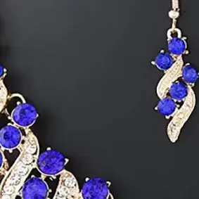 Thumbnail: Romantic 2 Pieces/set Wedding Jewelry Set Shiny Crystal Bridal Jewelry Set Ladie