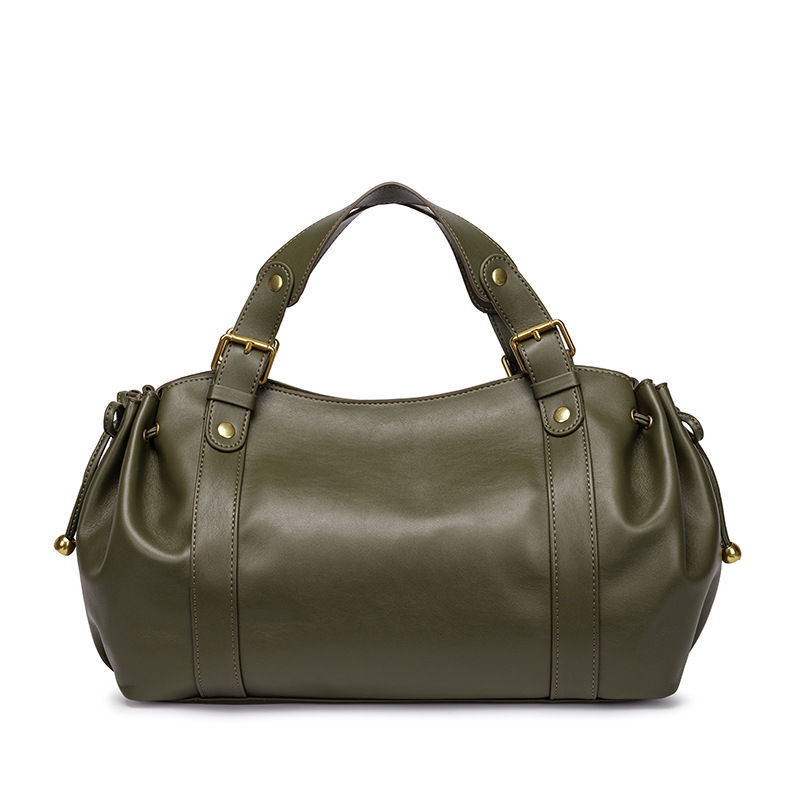 Thumbnail: Designer Women's Handbag,Large Capacity Soft Pu Pleated Retro Commuting Women To