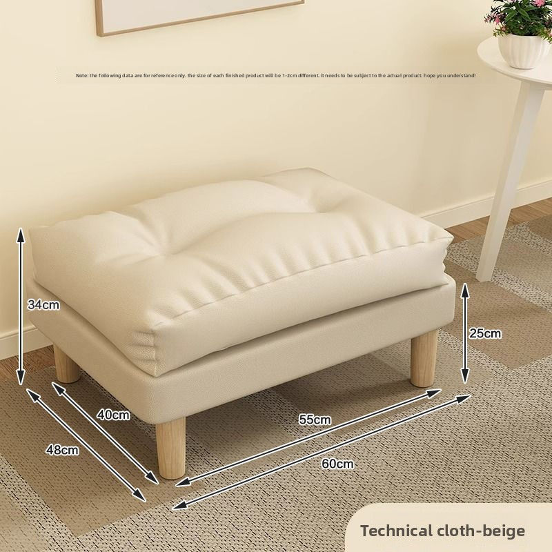 Thumbnail: Household Sofa Ottomans Shoe-changing Stool Simple Soft Living Room Bedroom Sofa