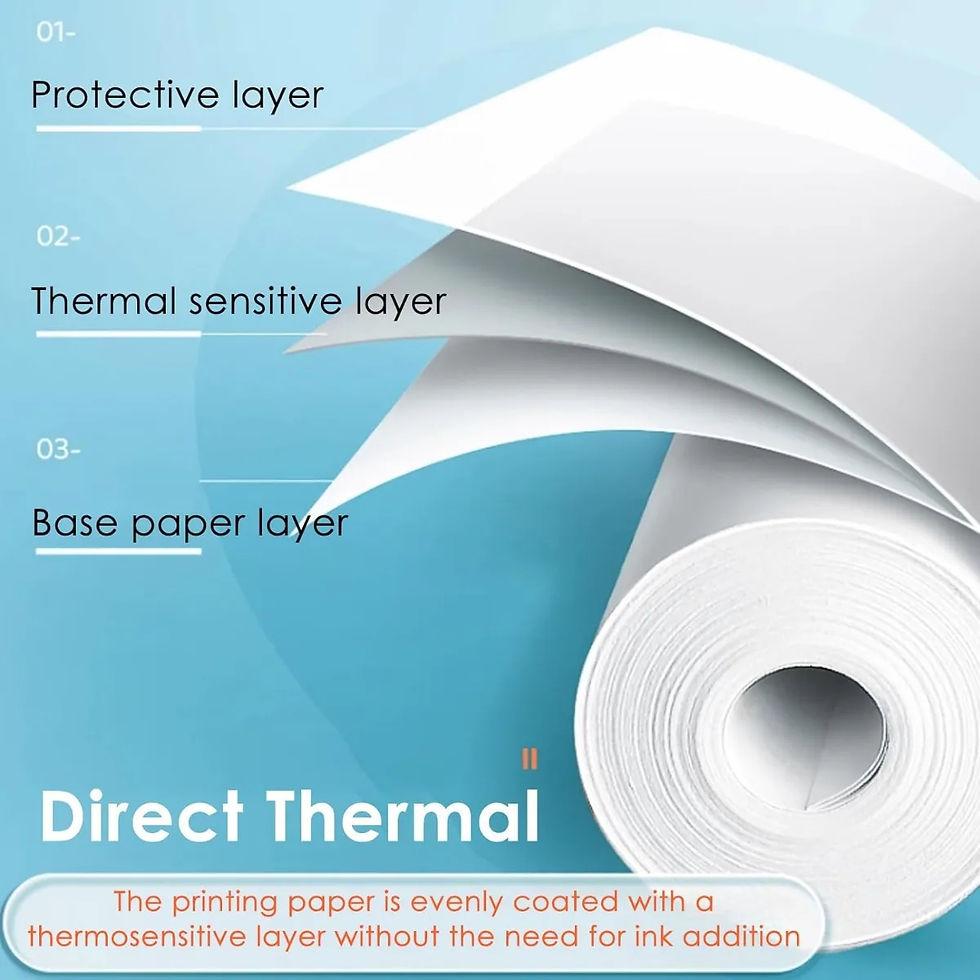 Thumbnail: 10Pcs Mini Printer Paper For peripage Self Adhesive Thermal Paper Printable Stic