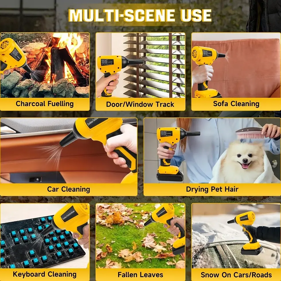 Thumbnail: Power Tools Accessories for Dewalt 20V Battery Brushless Electric Turbo Jet Gun